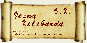 Vesna Kilibarda vizit kartica
